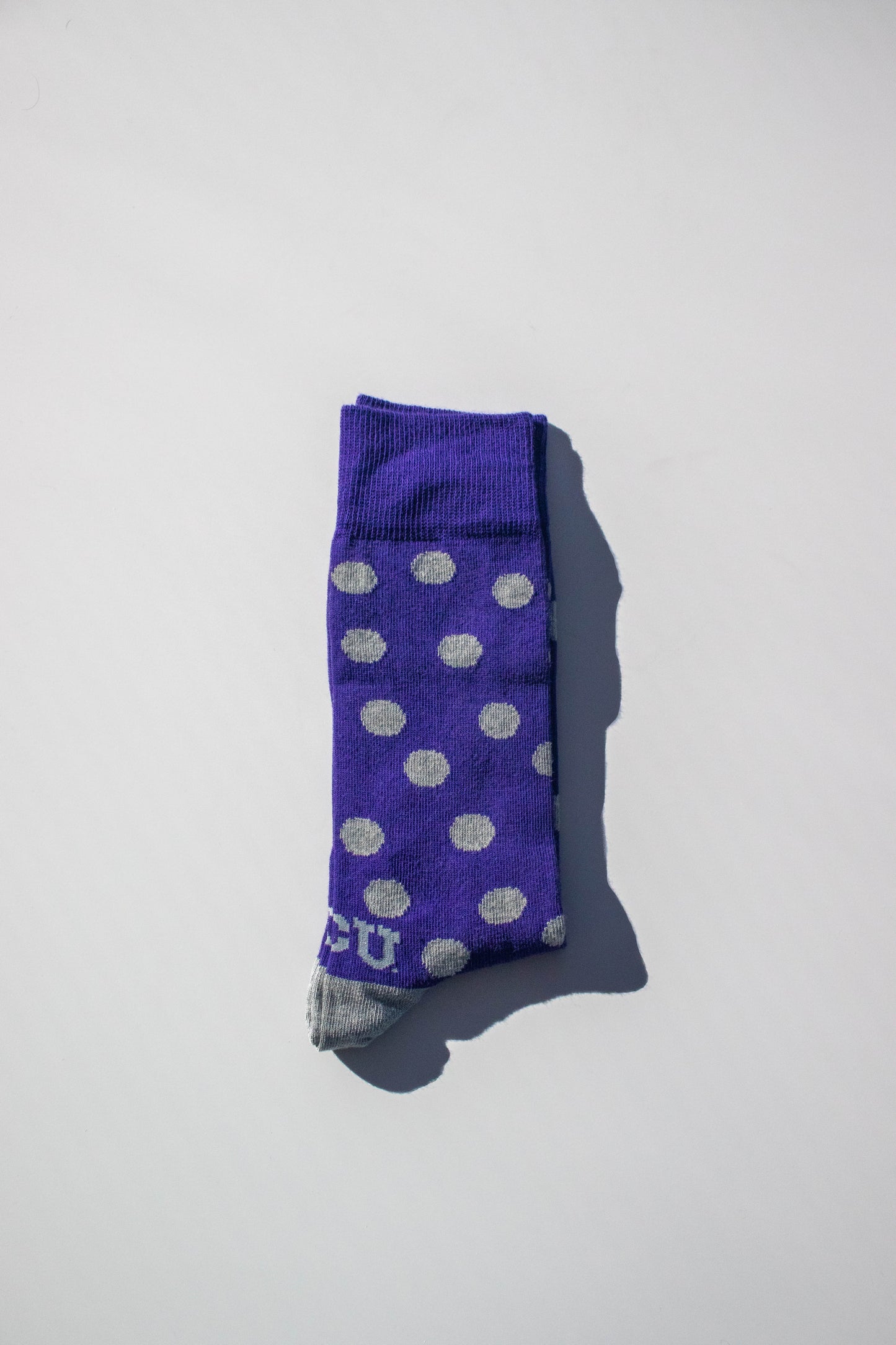 TCU Polka Dot Sock