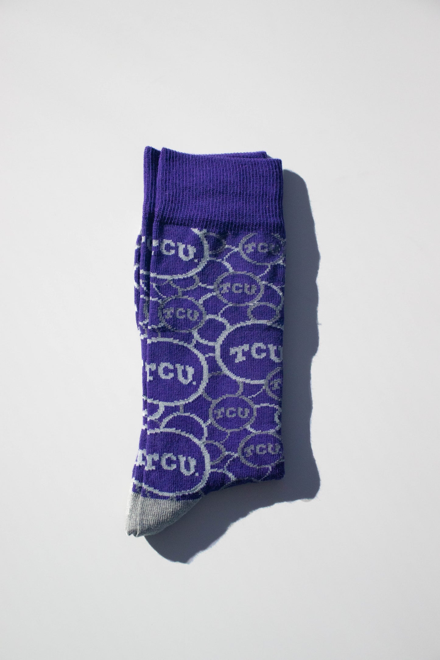 TCU Circles Sock