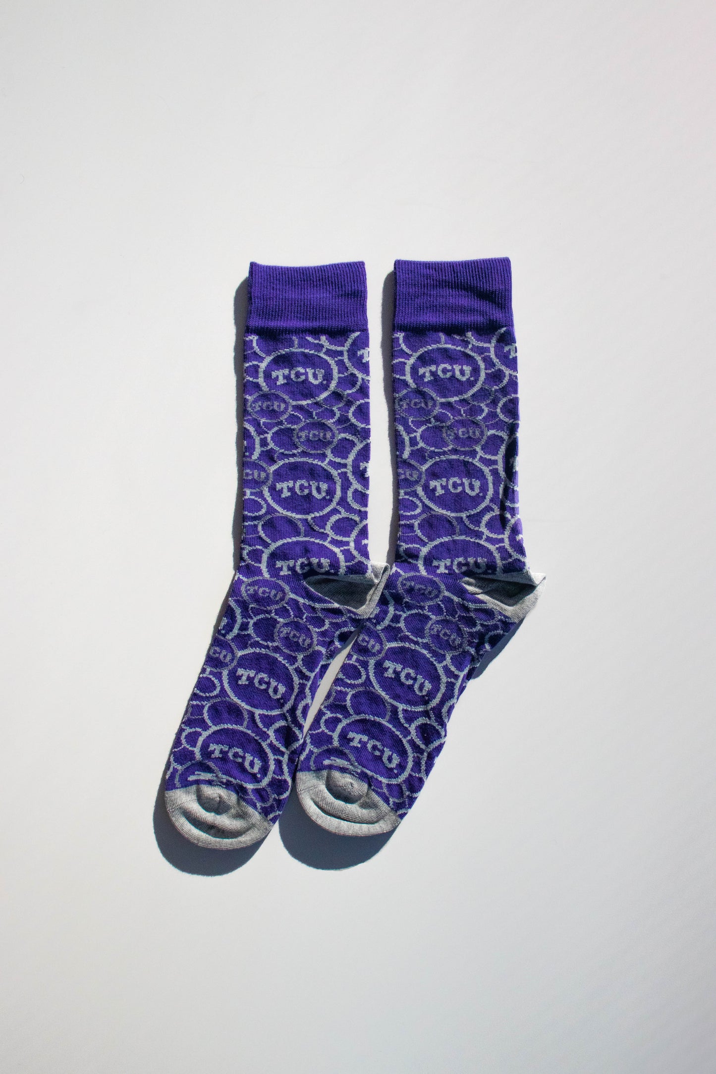 TCU Circles Sock